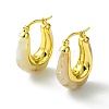 Brass Hoop Earrings EJEW-C072-01G-1