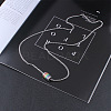 304 Stainless Steel Pride Flag/Rainbow Flag Column Pendant Box Chain Necklaces for Men WG592AE-01-3