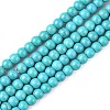 Synthetic Turquoise Beads Strands TURQ-G106-4mm-02E-1