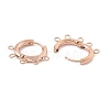 Ion Plating(IP) 304 Stainless Steel Hoop Earring Findings LS-STAS-D183-01RG-2