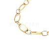 304 Stainless Steel Oval Link Chain Necklaces NJEW-Q013-09G-01-2