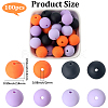 Rubberized Style Imitated Silicone Acrylic Beads MACR-PA0001-06A-04-2