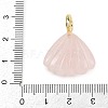 Natural Rose Quartz Carved Pendants G-G330-02G-06-3