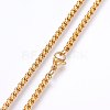 304 Stainless Steel Box Chain Necklaces NJEW-F227-09G-06-2