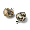 Natural Crazy Agate Pendants G-F820-10A-01-2
