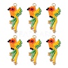 Glass Seed Beaded Bird Pendants PALLOY-MZ00920-05-1