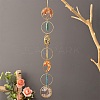 Natural Mixed Gemstone Wind Chime HJEW-P015-07-1