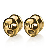 Halloween Ghost Face Brass and Alloy Ear Tunnels FS-WGACCDC-10-1