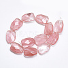 Cherry Quartz Glass Beads Strands G-T122-01N-2