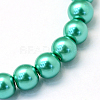 Baking Paint Pearlized Glass Pearl Round Bead Strands X-HY-Q003-4mm-29-2