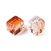 Baking Paint Transparent Glass Beads DGLA-N005-01A-08-3