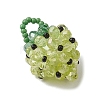 Glass Seed Beaded Pendants PALLOY-GD00003-03-3