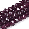 Baking Paint Imitation Jade Glass Bead Strands X-DGLA-A034-J6MM-A02-1
