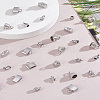 90Pcs 3 Styles Tibetan Style Alloy End Caps TIBE-LP0001-08-3