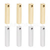 8Pcs 2 Colors 304 Stainless Steel Pendants FIND-UN0004-05-1