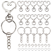 DIY Keychain Findings Kits DIY-SP0006-96P-1
