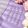 Christmas Glass Octagon Beads Hanging Suncatchers HJEW-JM02269-2