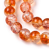 Transparent Crackle Baking Paint Glass Beads X1-DGLA-T003-01B-11-3