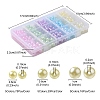605Pcs 15 Style Spray Painted ABS Plastic Imitation Pearl Beads OACR-YW0001-34-4