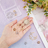 12Pcs 6 Style 201 Stainless Steel Pendants STAS-CA0001-82-3