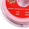 2-Ply Round Waxed Cotton Thread Cords YC-T004-01A-29-2