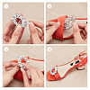 AHADEMAKER 2Pcs Detachable Flower Shoe Decoration AJEW-GA0004-28-3