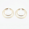 201 Stainless Steel Hoop Earrings EJEW-I213-B-01G-2