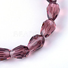 Transparent Glass Bead Strands GLAA-R024-6x8mm-07-2