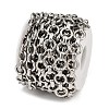 304 Stainless Steel Ring Link Chains CHS-G044-01P-3