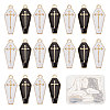 SUNNYCLUE 30Pcs 2 Colors Alloy Enamel Pendant ENAM-SC0003-51-1