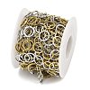 304 Stainless Steel Two Tone Ring Link Chains CHS-G044-05GP-3