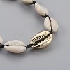 Adjustable Cowrie Shell Beaded Necklaces NJEW-JN02278-02-2