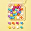 40Pcs 8 Colors Food Grade Eco-Friendly Silicone Focal Beads SIL-FS0001-20-7