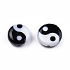 Natural Freshwater Shell Printed Beads SHEL-N026-207A-01-1