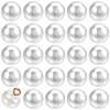 100Pcs Resin Imitation Pearl Buttons BUTT-CY0001-05-1