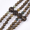 Feng Shui 4-Loop Wrap Style Buddhist Jewelry BJEW-T009-02-2