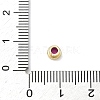 Flat Round Brass Micro Pave Cubic Zirconia Cabochons KK-P345-13G-A05-3