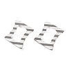 Non-Tarnish 304 Stainless Steel Stud Earring Findings STAS-P357-02P-2