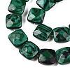 Synthetic Malachite Beads Strands G-T138-162-3