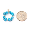 Natural & Synthetic Chip Gemstone Pendants X-PALLOY-JF01395-3