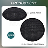 Imitation Hemp Round Fascinator Hat Base for Millinery LS-AJEW-WH0472-45A-02-2