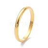 2mm Polished Plain Dome Finger Ring for Girl Women RJEW-C012-05C-G-3