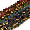 Electroplate Transparent Glass Beads Strands EGLA-G037-02A-HP-1