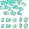 25Pcs 5 Style Ocean Themed Transparent Glass Beads Sets GLAA-YW0003-40B-1