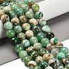 Natural Green Line Jasper  Beads Strands G-B128-A03-04-2
