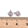 High Polished 304 Stainless Steel Micro Pave Cubic Zirconia Pendants STAS-L022-396A-P-3