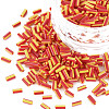 Opaque Colours Two Tone Seed Glass Bugle Beads SEED-T006-02A-05-1