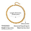 304 Stainless Steel Drop Link Chain Necklaces for Women EA0353-2-2