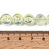 Electroplate Baking Paint Transparent Glass Beads Strands GL-CBA2ED2-05H-4