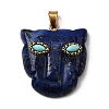Dyed Natural Lapis Lazuli & Synthetic Turquoise Pendants G-Z090-02G-05-1